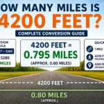 How Many Miles Is 4200 Feet