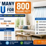 how many btu for 800 square feet
