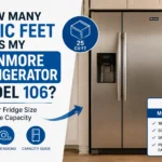 how many cubic feet is my kenmore refrigerator model 106