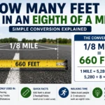 how many feet are in an eighth of a mile