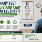 how many feet do you stand away from an eye chart