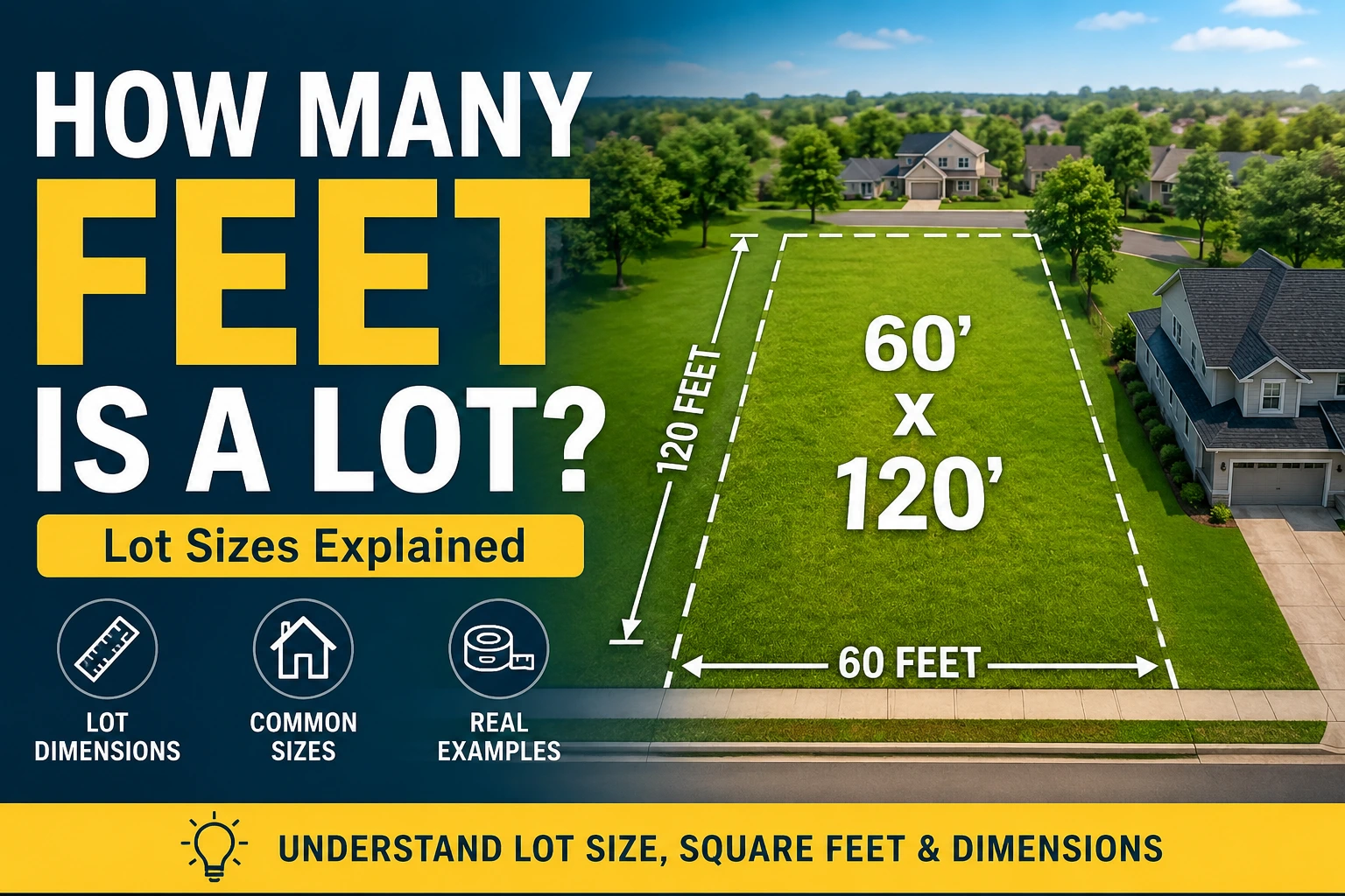 how many feet is a lot