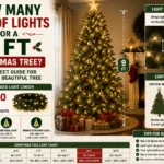 how many feet of lights for a 9 ft christmas tree