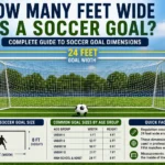 how many feet wide is a soccer goal