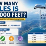 how many miles is 20,000 feet