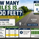 how many miles is 4200 feet
