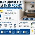 how many square feet are in a 8x10 room