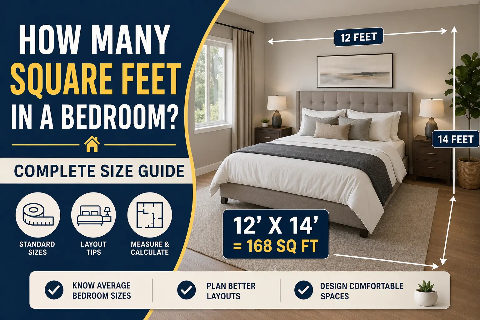 how many square feet in a master bedroom