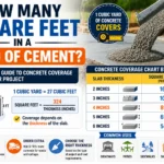 how many square feet in a yard of cement