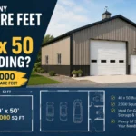 how many square feet is a 40 x 50 building