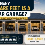 how many square feet is a 5 car garage