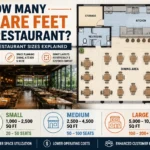 how many square feet is a restaurant