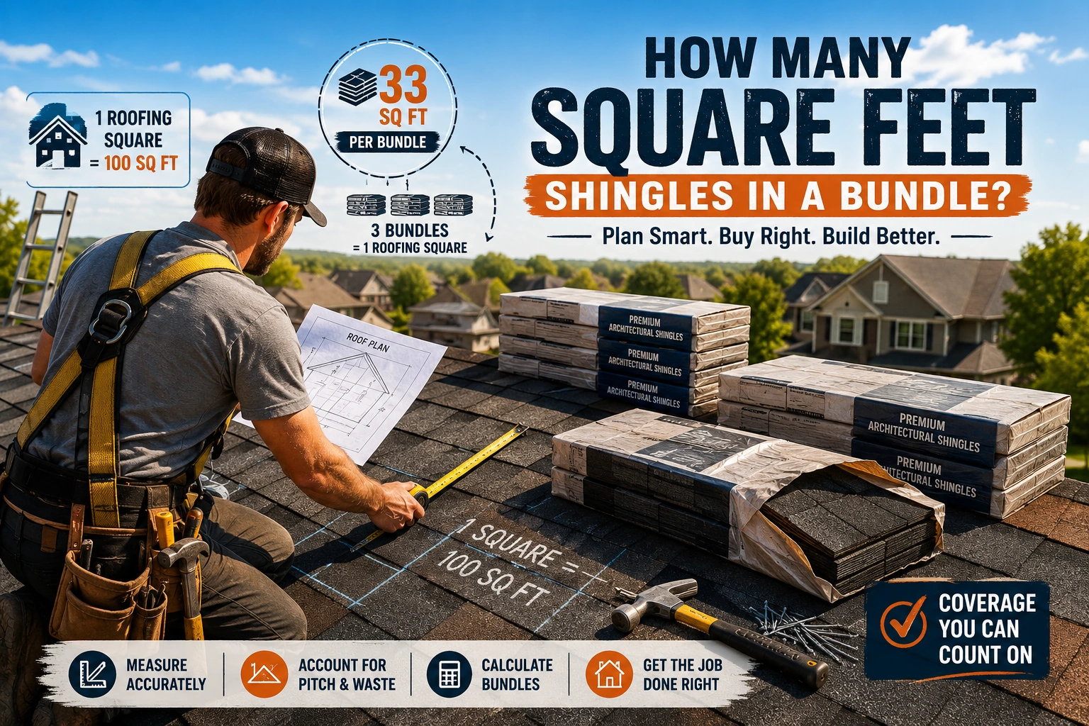 how many square feet shingles in a bundle