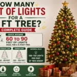 how many feet of lights for a 6 ft tree