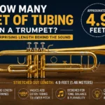 how many feet of tubing in a trumpet