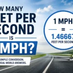 how many feet per second is 1 mph