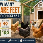 how many square feet for 10 chickens
