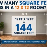 how many square feet is in a 12 x 12 room