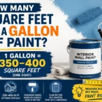 how many square feet is in a gallon of paint